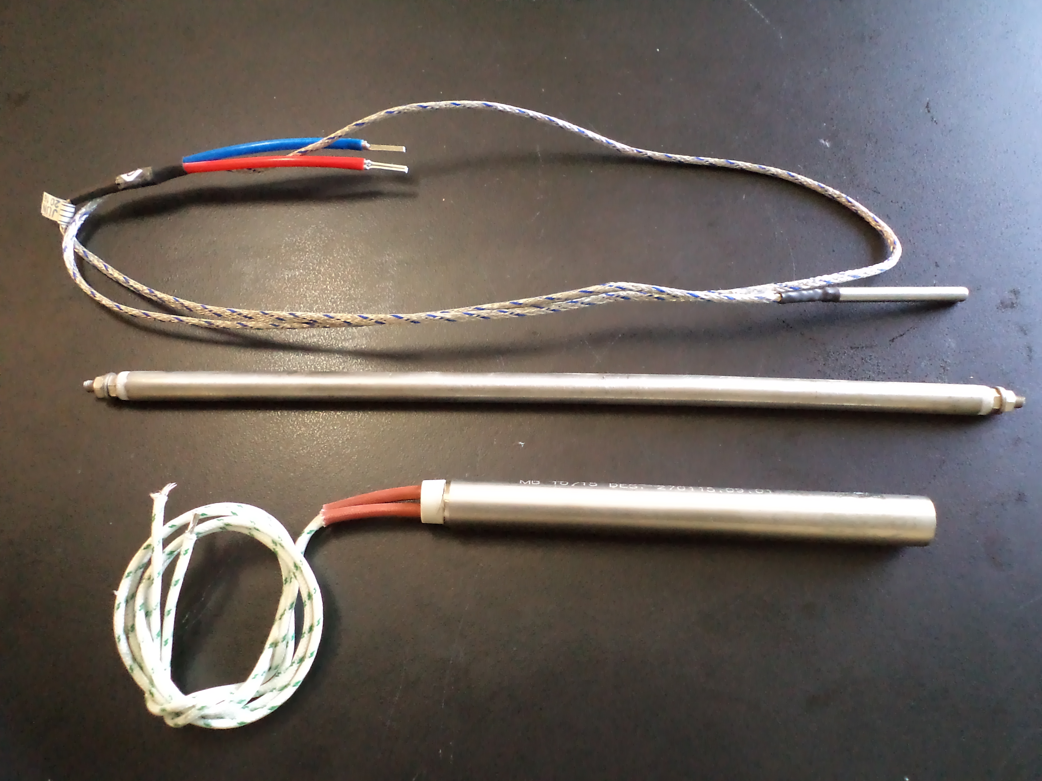 CONJUNTO DE TERMOPAR TIPO J E RESISTÊNCIA